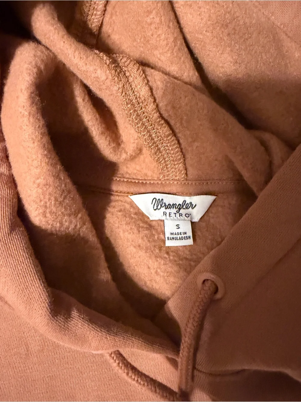 Wrangler Brown Hoodie with White Logo - Picture 4 of 4